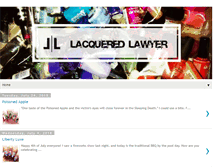 Tablet Screenshot of lacqueredlawyer.com